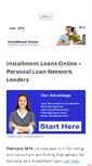 Mobile Screenshot of installmentloansnetwork.com